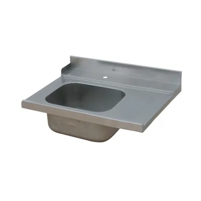Profi-Verbindungstisch | WashPro, mit Spülbecken "Rechts", (BxT) 700 x 700 mm