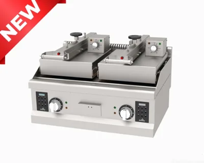 ProGrill Elite 2 x 6,2 kW | Elektrischer Muschelgrill 800x743x980 mm | Highspeed Kontaktgrill