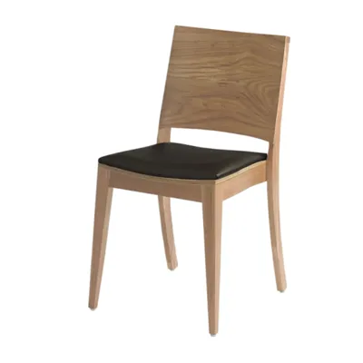 Prometheus Restaurant Chairs | Upholstered Seat in Faux Leather | 44x47x85 cm