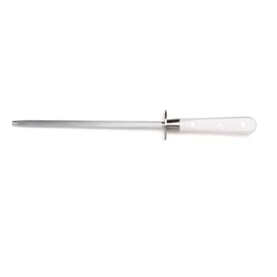 ProSharp Marble Steel 205 | Professional Honing Steel 20.5 cm – Stainless Steel, White/Marble ABS Handle