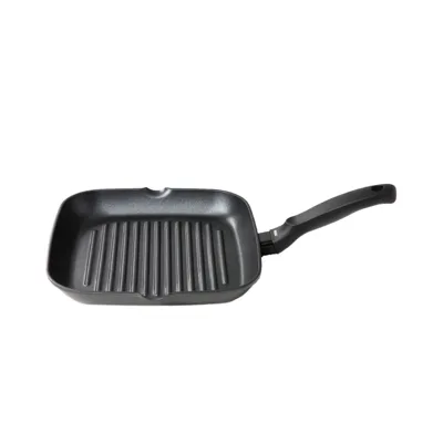 Quadratischer Grillplatte, Induktion Kompatibel, Aluminum, (B x T x H) 260 x 260 x 40 mm