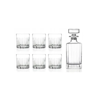 RCR TIMELESS Whisky-Set | Karafa + 6 sklenic – Bezolovnaté křišťálové sklo