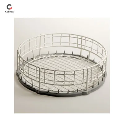 Bulaşık makinesi için Rilsan sepeti, yuvarlak bardaklar Ø 350 mm, (G x D x Y) 350 x 350 x 110 mm