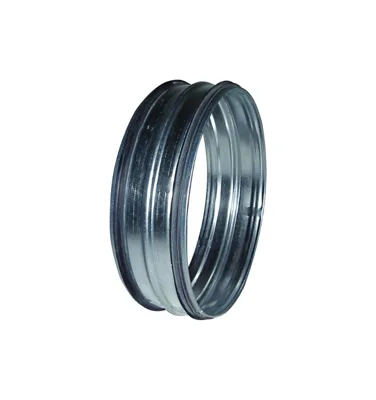 Boru bağlantı elemanı / nipel galvanizli | Ø 100–450 mm seçilebilir | çift taraflı kauçuk dudak contası ile