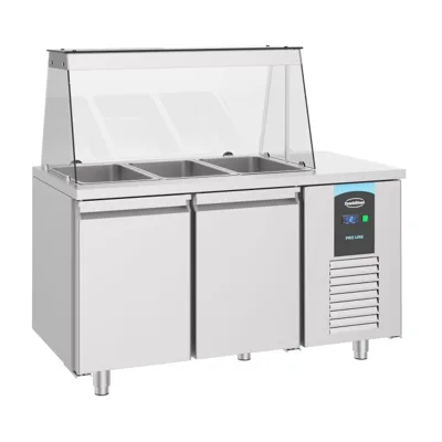 SALADETTE 2 KAPI 3x 1/1GN KAPLAR-1400x700x1375 mm
