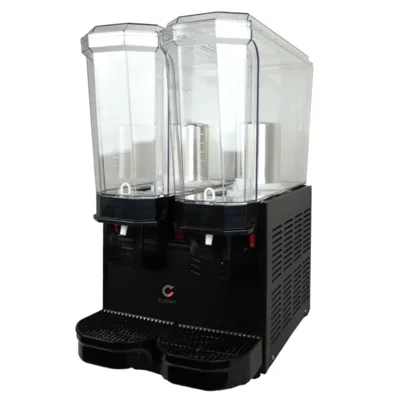 Cold Beverage Dispenser 2x20 L, for all Clear Drinks, 0.75 kW, Black, (WxDxH) 365 x 520 x 665 mm