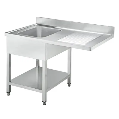 Lavabo merkezi, 1 havza sol, 1200 x 700 x 850
