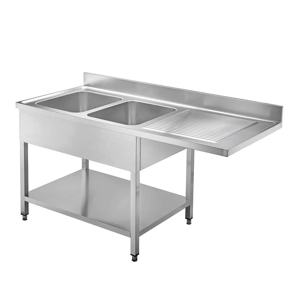 Sink center, 2 basins left, 1600 x 700 x 850