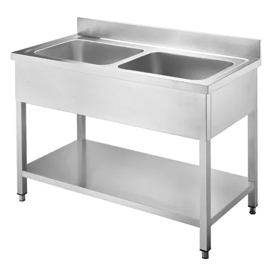Lavabo masası / 2 hazne, 1200 x 700 x 850
