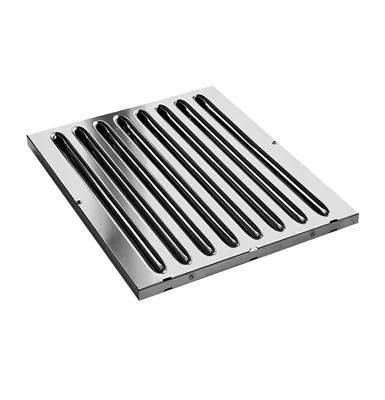 SteelFlow B-500 | Stainless Steel Baffle Grease Filter Type B – 500×500×20 mm