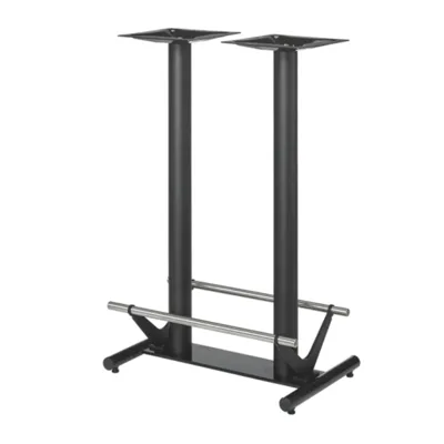 BAR Tischgestell / Tischbein - SERKET - ECKIG  - Schwarz - 650x400x1080 mm -für Stehtisch