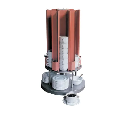 Ohřívač šálků - Karusel 70/88 mm - 400 x 400 x 685 mm - 0,2 kW - 230 V