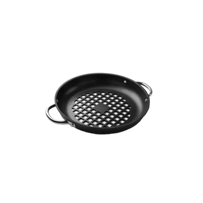 BBQ Paellapánev, hloubka 5,8 cm, INOX rukojeť, Ø 32 cm
