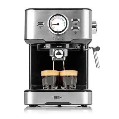 BEEM Espresso-Select | Profesionální pákový kávovar 15 bar – 1,5 l s teploměrem - 223x370x300 mm