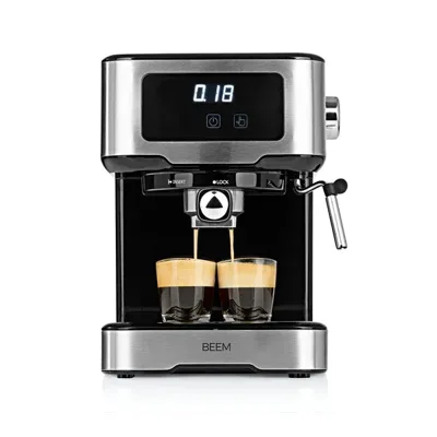 BEEM Espresso-Select Touch | Pákový kávovar 15 bar – dotykový displej & nerezové vodní vedení | 220x370x300 mm