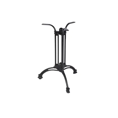 Tischfuß / Tischgestell - 3 Standfüße - Aluminium   - SOBEK - Schwarz - 720 mm