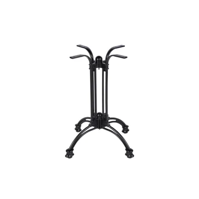 Tischfuß / Tischgestell - 4 Standfüße  - ISIS - 34Standfüße - Schwarz - 600 x 600 x 720 mm