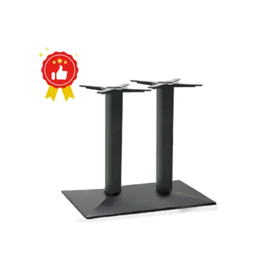 Tischgestell / Tischbein - Doppel - Schwarz - HERON - 400 x 700 x 720