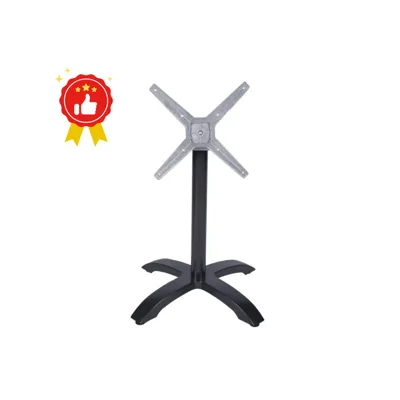 Tischgestell / Tischbein - DUHA - 4 Standfüße - Schwarz - 720 mm