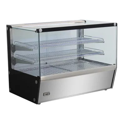 Heated showcase, 137 L, 2 levels, 230 V, (WxDxH) 690 x 580 x 671 mm