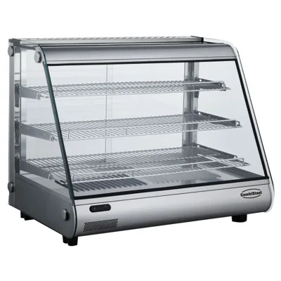 Heated Display Case, 160 L, 3 Levels, 1.5 kW, (WxDxH) 857 x 578 x 698 mm