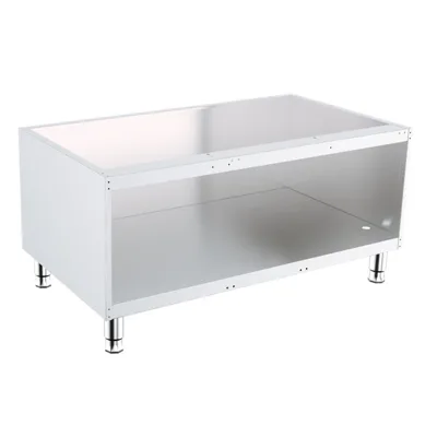 Unterbau aus Edelstahl, (B x T x H) 1200 x 700 x 600 mm, ohne Türen, verstellbare Füße