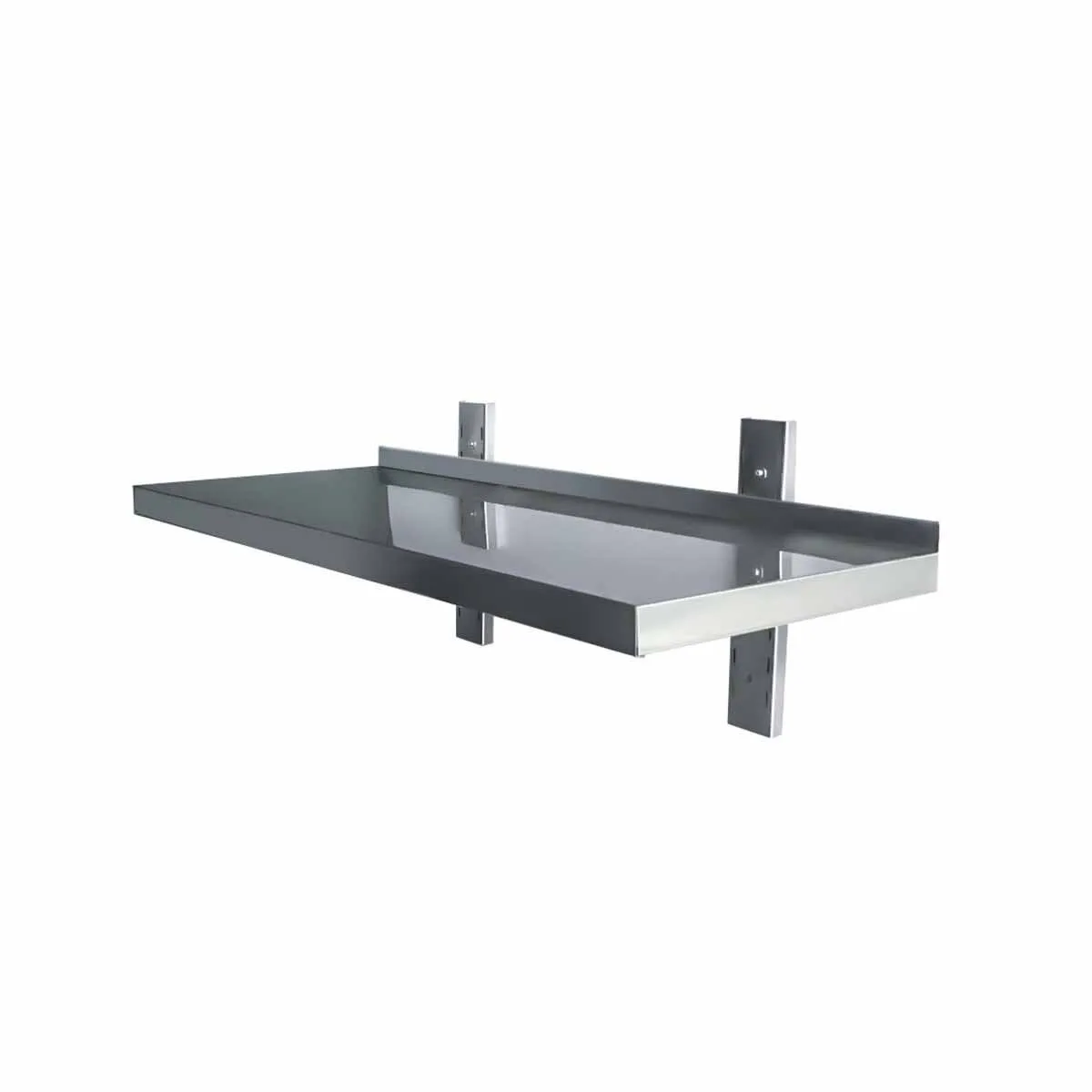 Wall Shelf / 1 Level, with Wall Mounting Brackets, 2000 x 300 x 35 mm