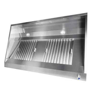 Wandhaube aus Edelstahl, (BxTxH) 1000x950x400 mm, mit Fettablass und Beleuchtung