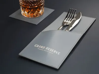 Cutlery case 10 × 24 cm – Customizable with your logo or restaurant name