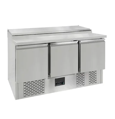 Hazırlık Masası Mini, 3 Bölmeli 7x GN1/3 için, 1365 x 700 x 970 mm