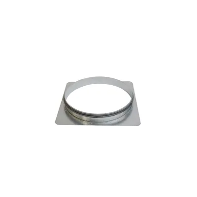 Intake/Exhaust Spigot with base plate and rubber lip seal Ø 200 mm