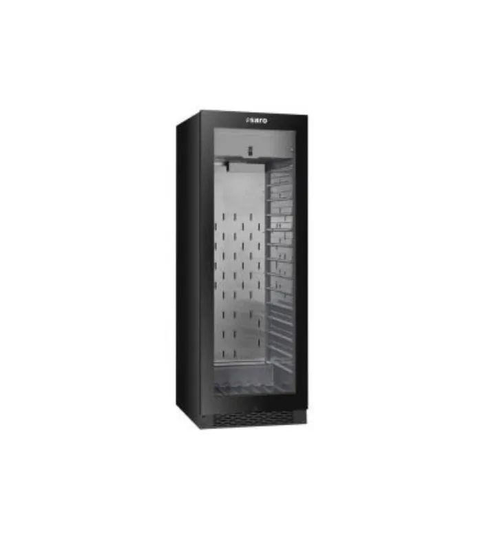 Dry-aging cabinet with water tank, matt black – 352 l usable capacity, 595 × 710 × 1720 mm, 230–240 V, 0.17 kW