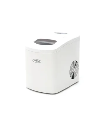White Ice Maker for Rounded Ice Cubes – 10–12 kg/Day, 240 × 360 × 340 mm, 230 V, 150 W