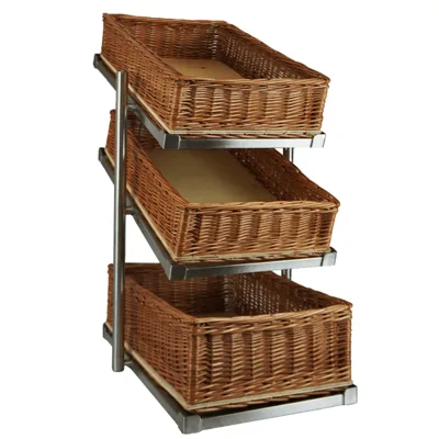 Ekmek Sepeti, 3 Katlı, Yüksek Geniş Model, (GxDxY) 335 x 620 x 760 mm