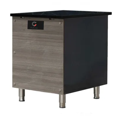 CashDesk Granite Star Galaxy  | Premium Kassentisch Edelstahl & Granit 400x820x850 mm