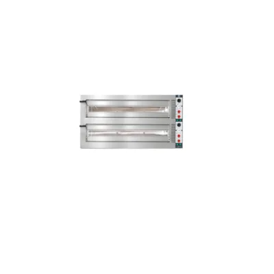 Cuppone Pizza Fırını Tiepolo 935 Çift Bölmeli – Profesyonel Taş Fırın 400 °C, 9+9 x Ø 350 mm / 4+4 x Ø 500 mm / 1380 x1270x730 mm