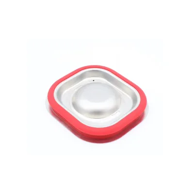 Deckel für GN Behälter - 1/6 GN - 176x162x23mm - Edelstahl mit Luftgriff