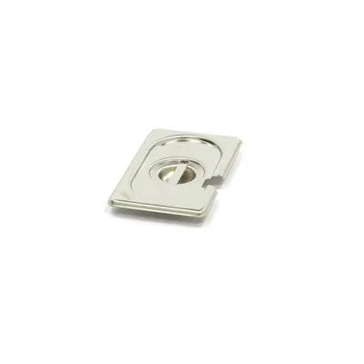 Deckel für GN Behälter - 1/9 GN - 176x108x25 mm  - Edelstahl mit löffel Griff Platz