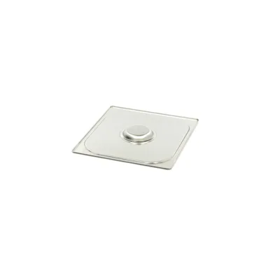 Víko pro GN nádoby - 2/3 GN - 325x354x30 mm - nerezová ocel s otvorem na lžíci