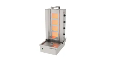 Doner Kebab Gas Machine, 4 Burners, Bottom Motor 570x740x1060 mm