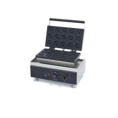 Donut Maker - 15 Mini  Donuts - Ø5 cm - mit Eingebauter Timer - 380 x 310 x 270 mm - 230 V / 1750 W