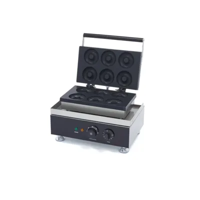 Donut Maker - 6 Donuts - Ø8 cm - mit Eingebauter Timer - 380 x 310 x 270 mm - 230 V / 1750 W