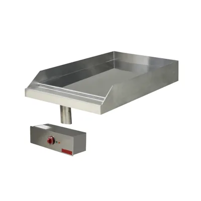 Gömme Elektrikli Izgara – Düz Pleyt – 4,5 kW – Sert Krom Kaplamalı – 400 × 600 mm