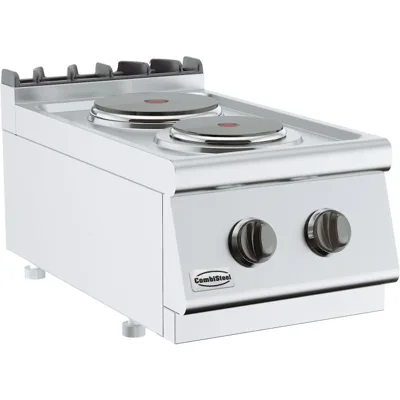 Electroherd 2 Platten, 4.1 kW, (B x T x H) 400x700x300 mm