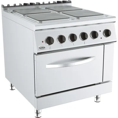 Electroherd 4 Platten mit Electric Backofen, 18 kW, (B x T x H) 800x900x900 mm