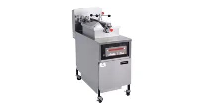 Electric High-Pressure Fryer 460x950x1180 mm 13.5 kW Digital with Oil Pump 25 Lt