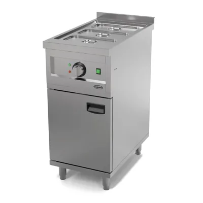 Elektrický Bain-Marie 1/1 GN, volně stojící, 1 kW, nerezová ocel, (Š x H x V) 400x700x920 mm