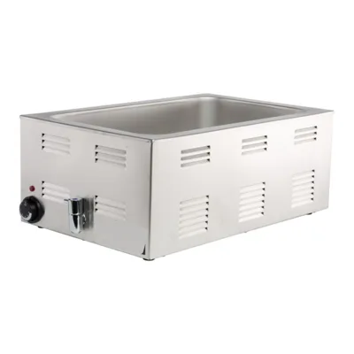 Elektrický Bain-Marie, s vypouštěcím kohoutem, GN 1/1, 1,2 kW, (Š x H x V) 538 x 336 x 243 mm