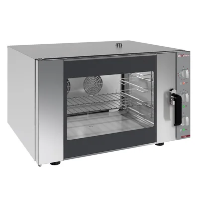 Elektro-Dampf-Heißluftofen 6,4 kW, 4x GN 1/1 oder 600x400, (B x T x H) 885 x 795 x 560 mm, mechanisch