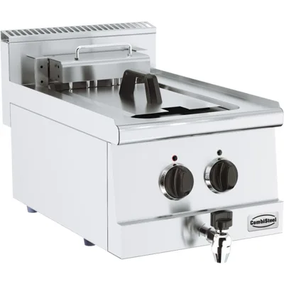 Elektrická fritéza 10 l, 7,5 kW, 1 koš, (Š x H x V) 400x600x300 mm